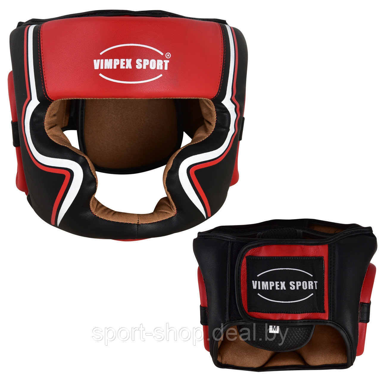 Шлем боксерский красный Vimpex Sport 5042 Размер L, шлем для бокса, шлем боксерский, шлем для единоборств - фото 2 - id-p168996782