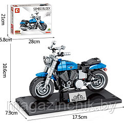 Конструктор Мотоцикл Harley, Sembo 701122, 257 дет Техник