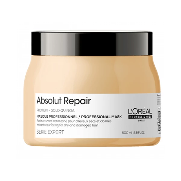 Маска для очень поврежденных волос Loreal Absolut Repair Gold Quinoa+Protein Golden Masque 500 мл