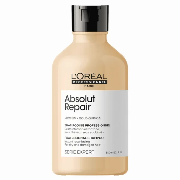 Шампунь для восстановления волос Loreal Absolut Repair Gold Qunoa+Protein 300 мл