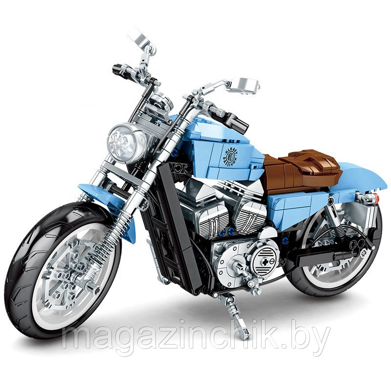 Конструктор Мотоцикл Harley-davidson, Sembo 701714, 729 дет Техник - фото 2 - id-p168998037