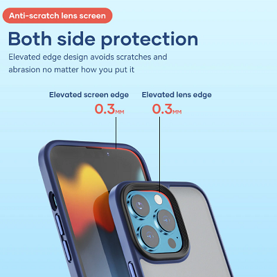 Защитный чехол Rock Guard Series Case Matte синий для Apple iPhone 13 Pro - фото 5 - id-p168997959