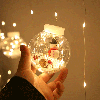 Гирлянда - Шарики с Дед Морозом внутри (10 шаров, длина 3 м) (Белый, Желтый, Синий, Мультиколор), фото 10