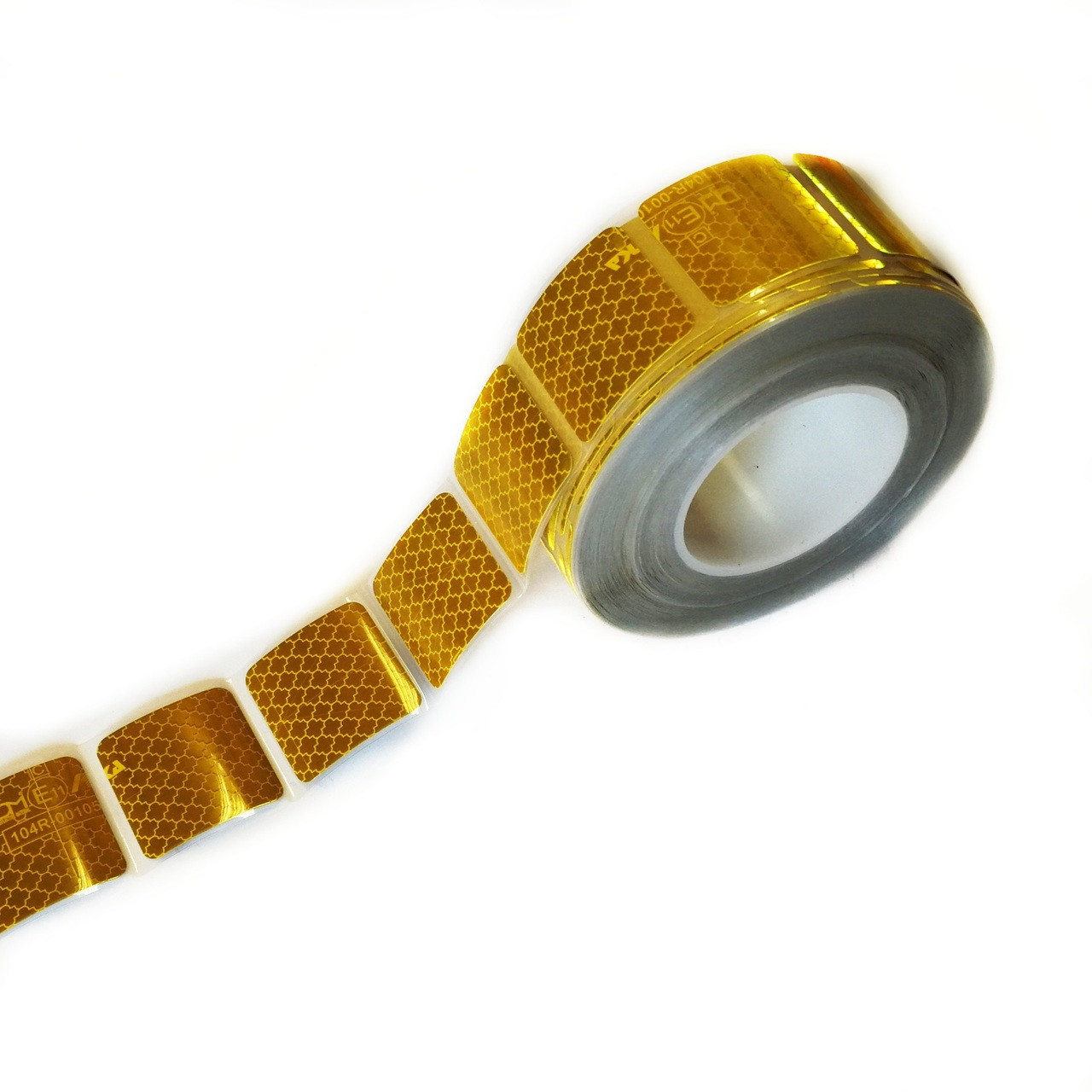 Световозвращающая лента желтая сегментированная, DAMA DM9620SA (50м) - фото 1 - id-p169014982