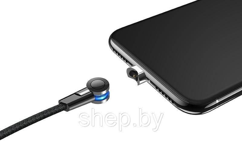 Дата-кабель Hoco S8 Micro (магнитный, 1.2 м) цвет: черный - фото 3 - id-p169036015