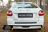 Накладка на задний бампер Lada (ВАЗ) Приора (хэтчбэк) 2012-2013, фото 6