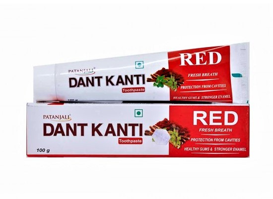 Зубная паста Дант Канти РЭД Patanjali Dant Kanti Red, 100г