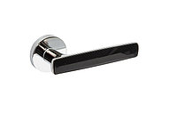 Ручки дверные CROMA SERA МР02 (CP/AL6 хром/черный) 011241694 Ручки дверные CROMA SERA МР02 (CP/AL6 хром/черный)