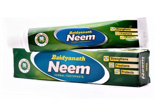 Зубная паста Ним Baidyanath Neem, 100г - при воспалении и кровоточивости