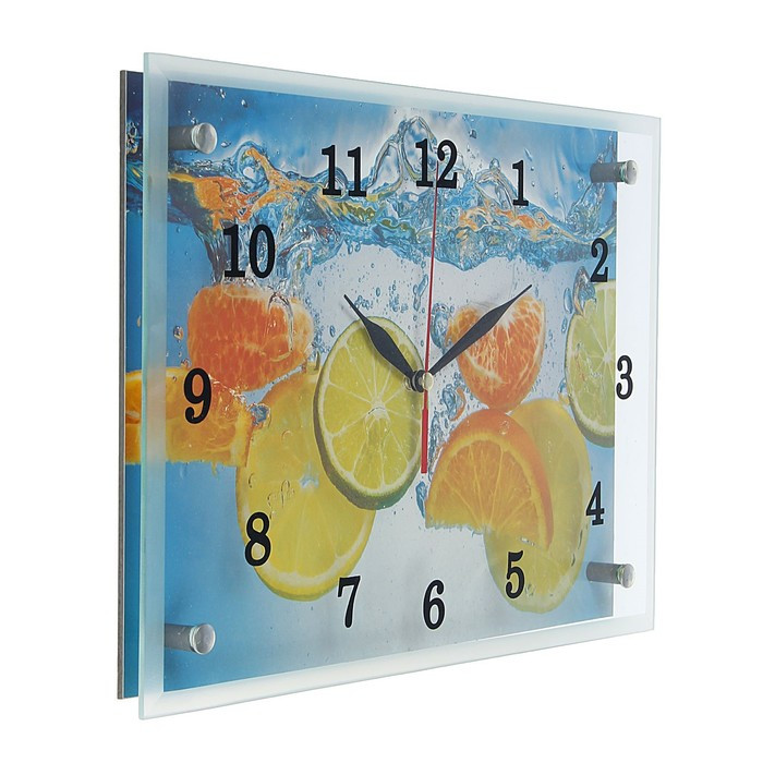 Часы настенные, серия: Кухня, "Лайм и апельсин"25х35 см, микс - фото 5 - id-p168940281