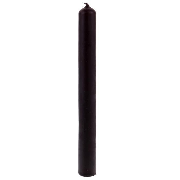 Свеча восковая "Тайна мысли", 2×20 см, двухцветная: внутри-фиолетовая, снаружи-чёрная - фото 1 - id-p168952545
