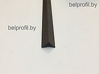 Уголок алюминиевый 10х10х1,2 (2,70 м), цвет дуб темный