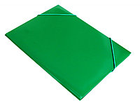 Папка на резинке Бюрократ -PR05GRN A4 пластик кор.30мм 0.5мм зеленый