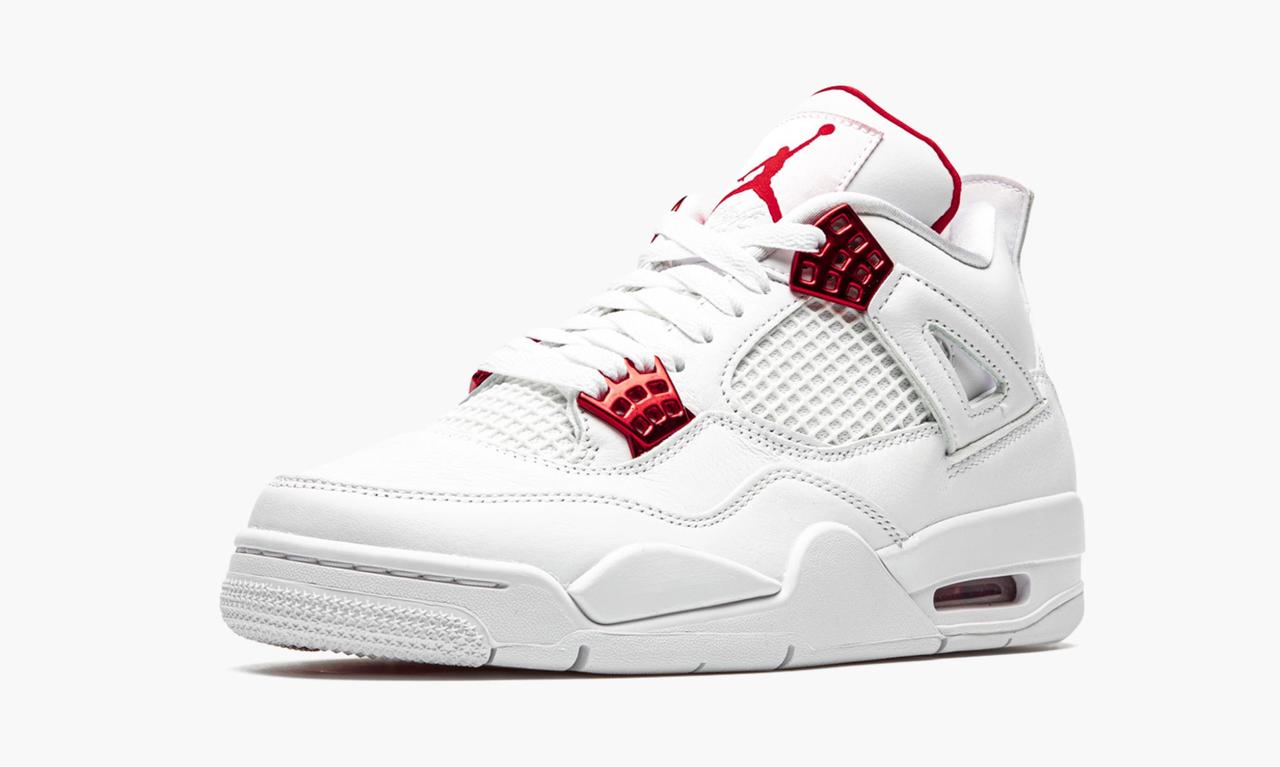 Кроссовки Nike Air Jordan 4 Retro (белые) - фото 4 - id-p169049778