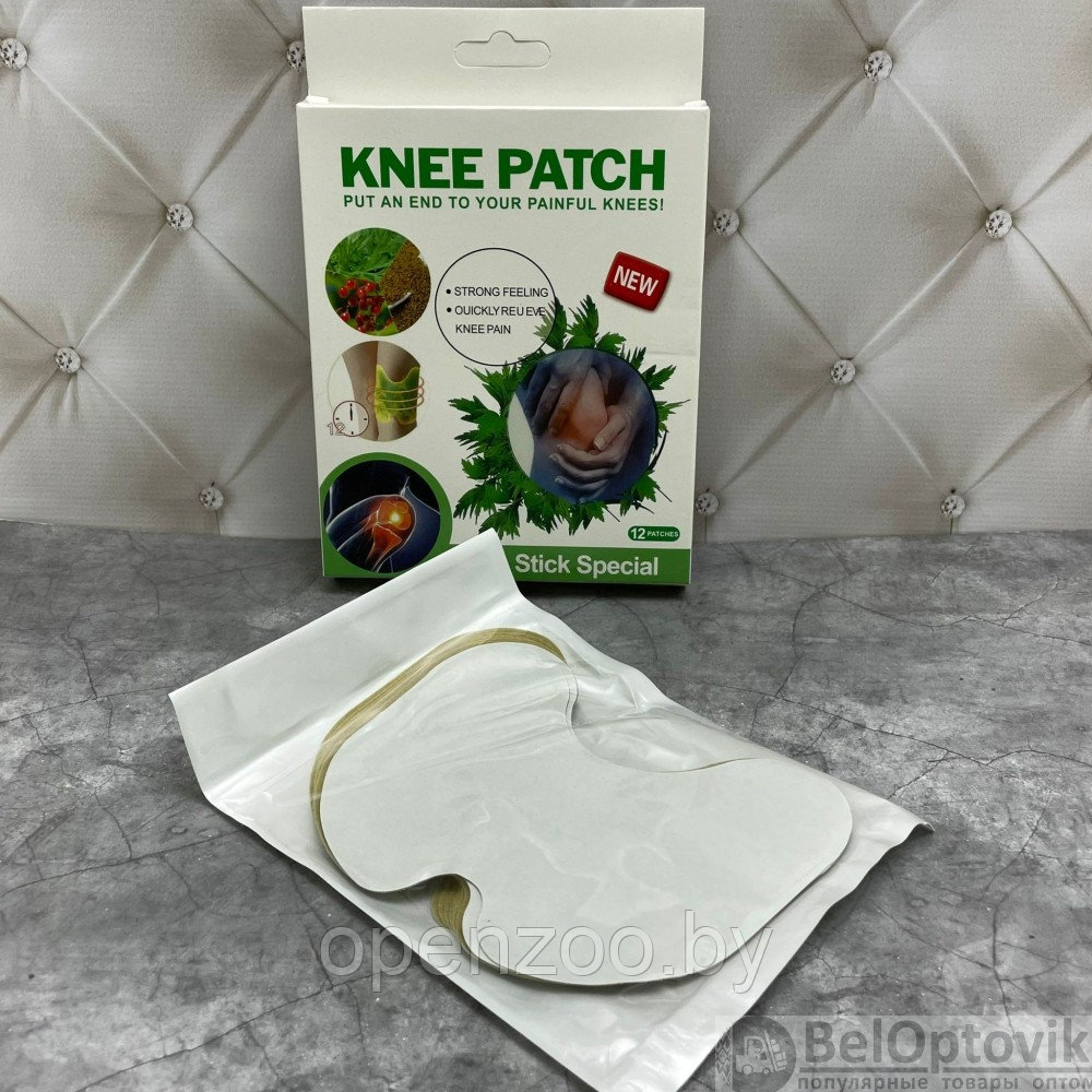 Обезболивающий пластырь для суставов / коленный патч Knee Patch,12 шт - фото 9 - id-p169050512