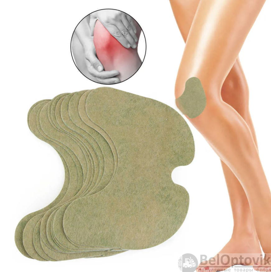 Обезболивающий пластырь для суставов / коленный патч Knee Patch,12 шт - фото 8 - id-p169052640