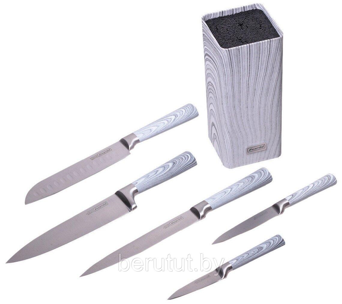 Набор ножей с подставкой Kamille 5041 - фото 1 - id-p169067216