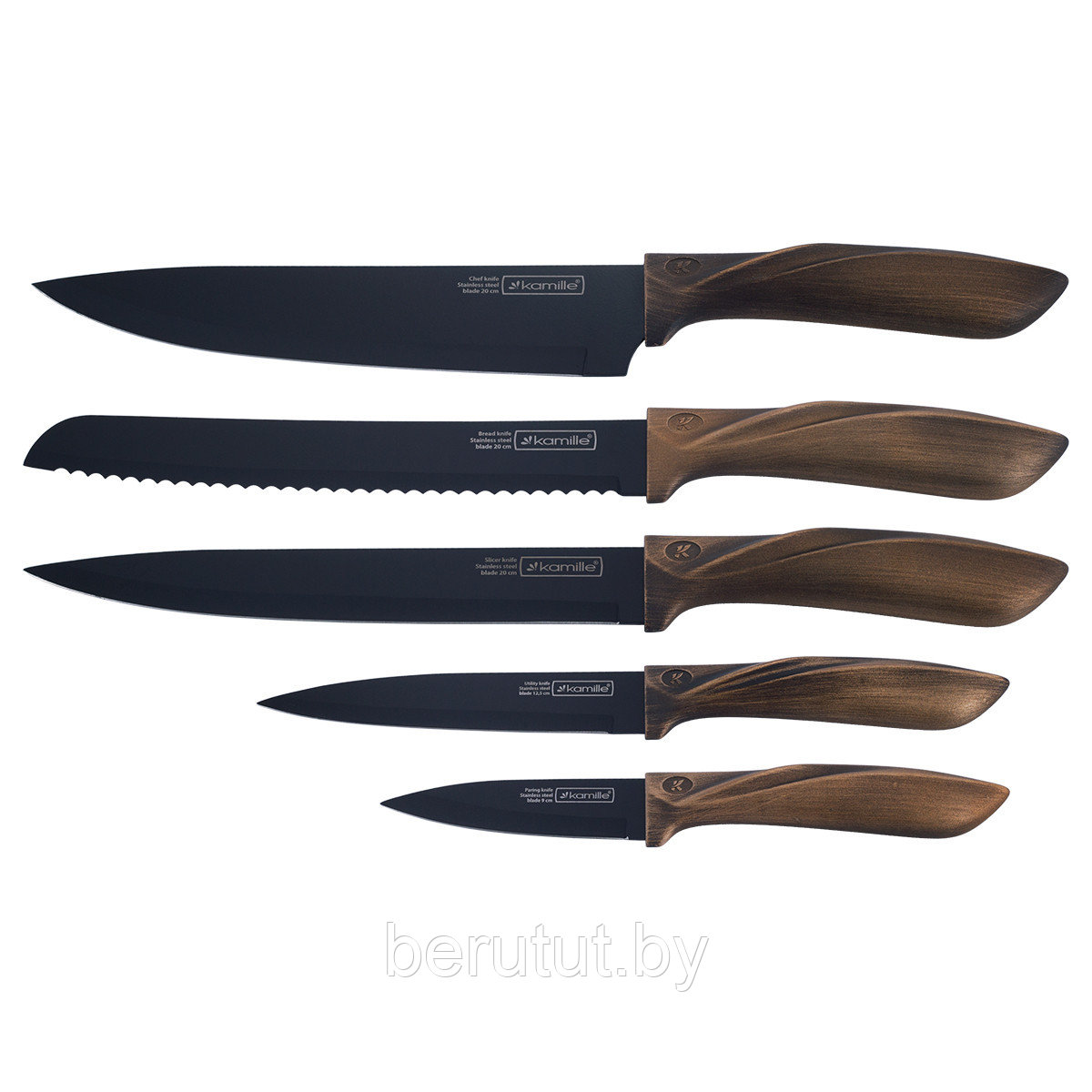 Набор кухонных ножей на подставке 5166 - фото 2 - id-p169068419