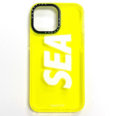 Силиконовый чехол Casetify Sea желтый для Apple iPhone 13 Pro Max - фото 1 - id-p169070346
