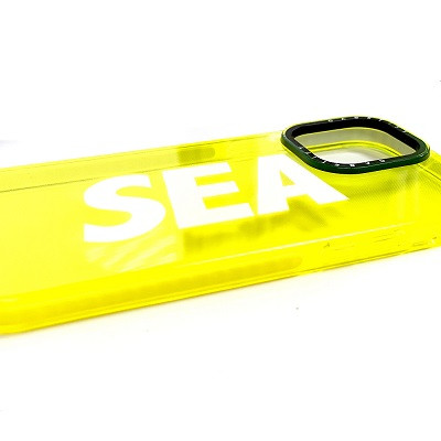 Силиконовый чехол Casetify Sea желтый для Apple iPhone 13 Pro Max - фото 2 - id-p169070346