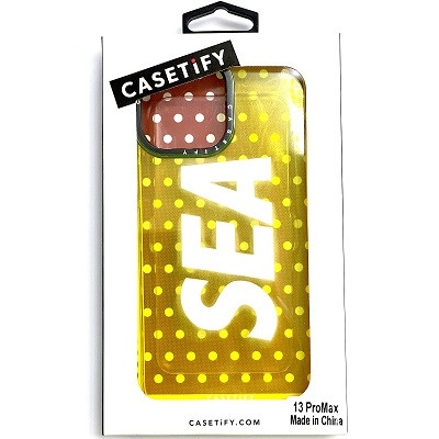 Силиконовый чехол Casetify Sea желтый для Apple iPhone 13 Pro Max - фото 3 - id-p169070346