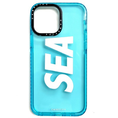 Силиконовый чехол Casetify Sea голубой для Apple iPhone 13 Pro Max - фото 1 - id-p169070347