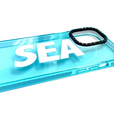 Силиконовый чехол Casetify Sea голубой для Apple iPhone 13 Pro Max - фото 2 - id-p169070347