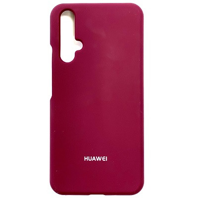 Силиконовый чехол Silicone Case бордовый для Huawei Honor 20 /Nova 5T - фото 1 - id-p169070349