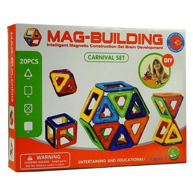 Магнитный конструктор Mag-Building 20 деталей маг билдинг для детей