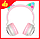Беспроводные кошачьи наушники Hoco Cat Ear W27 (Bluetooth, MP3, AUX, Mic) Розовые, фото 2