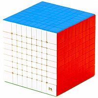 Кубик YuXin 9x9 Little Magic / немагнитный / цветной пластик / без наклеек / Юксин, фото 1