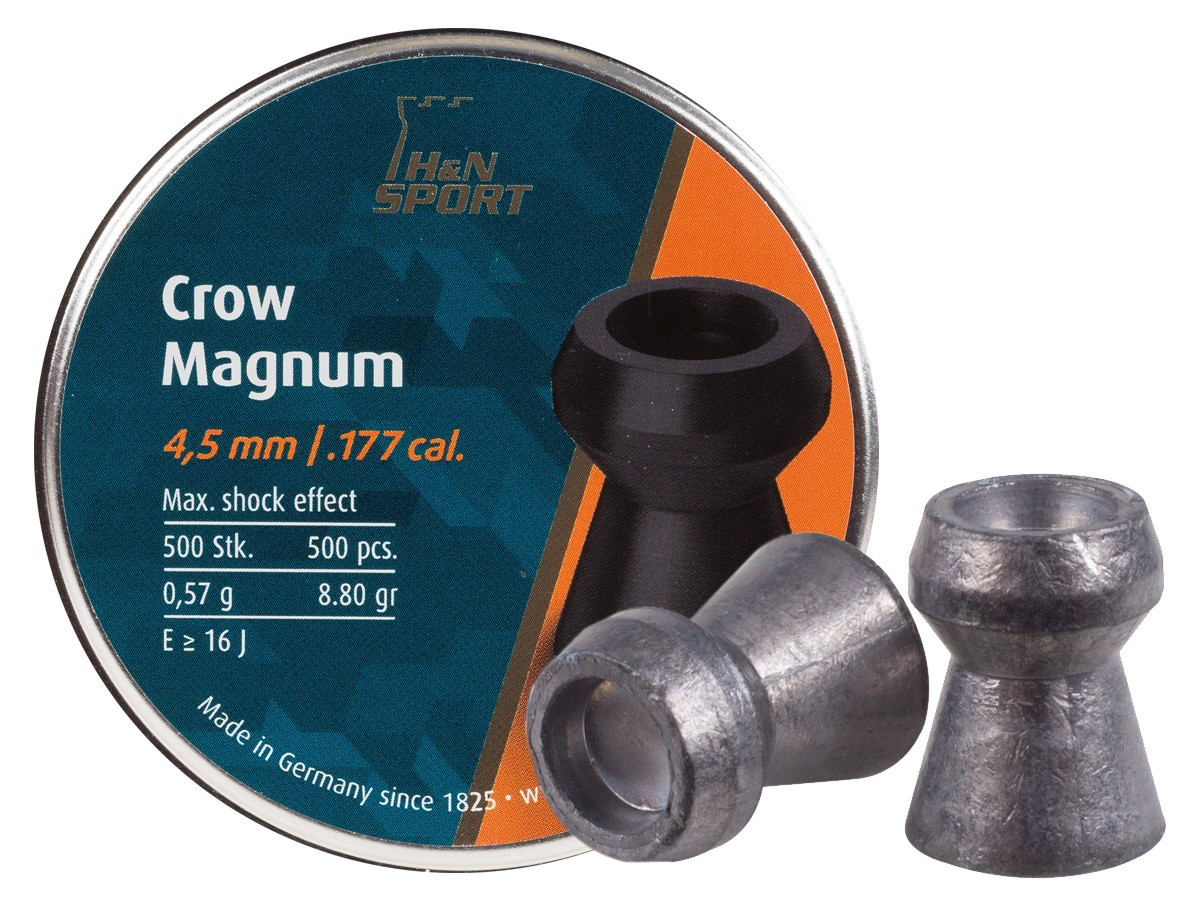 Пули пневматические H&N Crow Magnum 4.5 мм 0,57 (0,60) гр. (500 шт).