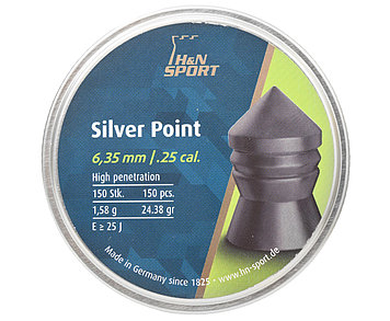 Пули пневматические H&N Silver Point 6.35 мм 1,58 гр. (150 шт).