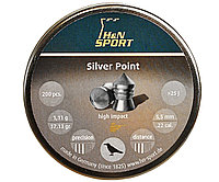 Пули пневматические H&N Silver Point 5.5 мм 1,11 грамма (200 шт)., фото 1