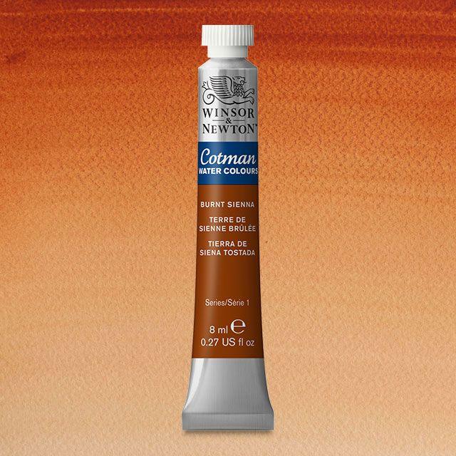 Краска акварельная Winsor&Newton COTMAN туба 8 мл BURNT SIENNA - фото 1 - id-p169086230