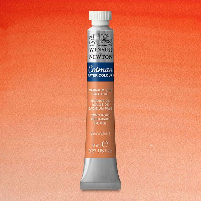 Краска акварельная Winsor&Newton COTMAN туба 8 мл CADMIUM RED PALE HUE - фото 1 - id-p169086239