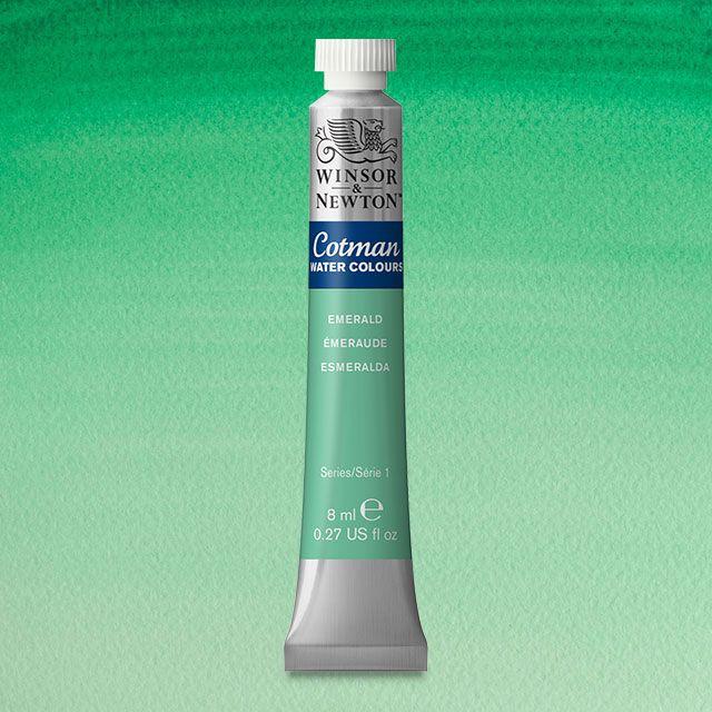 Краска акварельная Winsor&Newton COTMAN туба 8 мл EMERALD