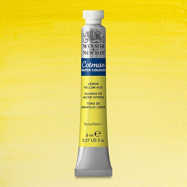 Краска акварельная Winsor&Newton COTMAN туба 8 мл LEMON YELLOW HUE