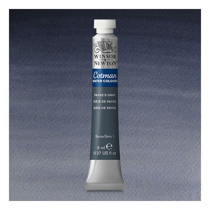 Краска акварельная Winsor&Newton COTMAN туба 8 мл PAYNE'S GRAY, фото 1
