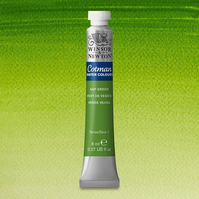 Краска акварельная Winsor&Newton COTMAN туба 8 мл SAP GREEN
