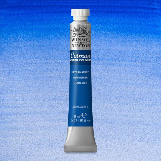 Краска акварельная Winsor&Newton COTMAN туба 8 мл ULTRAMARINE