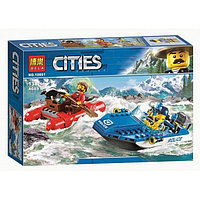 Конструктор Bela 10861 Cities Погоня по горной реке (аналог Lego City 60176) 138 деталей