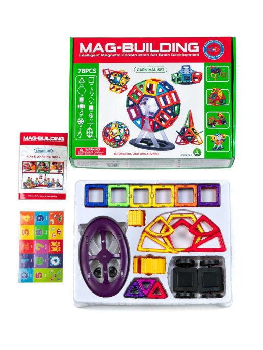 Конструктор магнитный Mag-Building (Mag-Wantong) 78 деталей - фото 2 - id-p169099319
