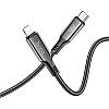 Дата-кабель Hoco S51 Type-C to Lightning (PD 20W,1.2 м,нейлон,дисплей) цвет: черный, фото 2
