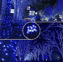 Светодиодная уличная гирлянда (Катушка 50м!) - Синяя, фото 2
