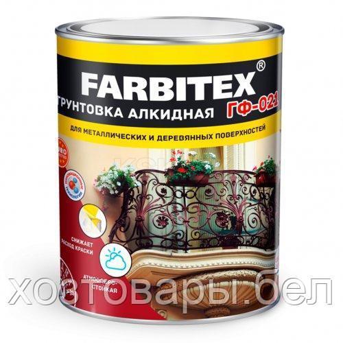 Грунтовка ГФ-021 красно-коричневый, 1.8кг. FARBITEX