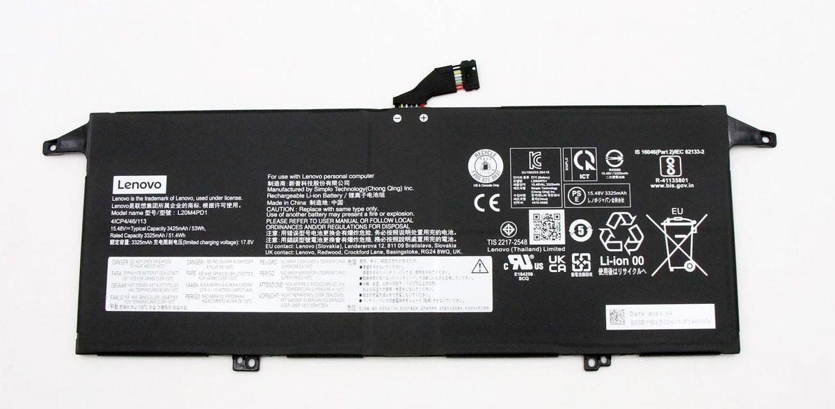 Аккумулятор (батарея) для ноутбука Lenovo ThinkBook Plus G2 ITG (L20M4PD1) 15.48V 53Wh