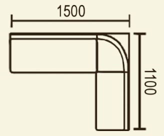 Кухонный уголок Этюд облегчённый с ящиком 2-1 (1500х1100 мм) - фото 2 - id-p62755165