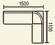 Кухонный уголок Этюд облегчённый с ящиком 2-1 (1500х1100 мм), фото 2