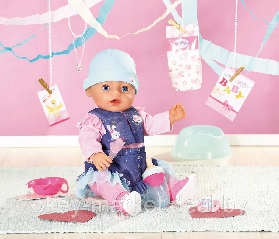 Интерактивная кукла Baby Born Нежные объятия Волшебная девочка - фото 8 - id-p169123382